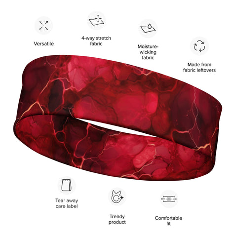 Somme Crimson Headband - Bandaners