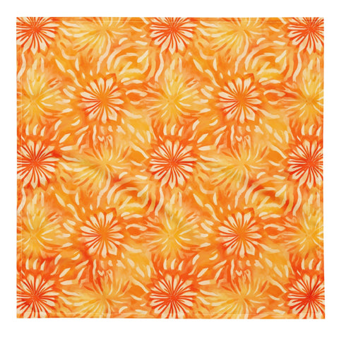 Tangerine Bloom Bandana - Bandaners